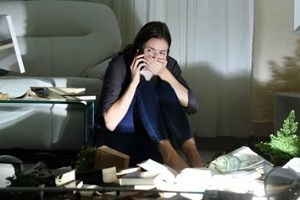 Women Calling the Police after Domestic Violence