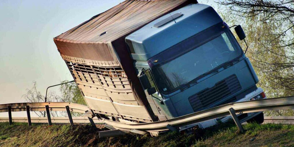 truck out of the road