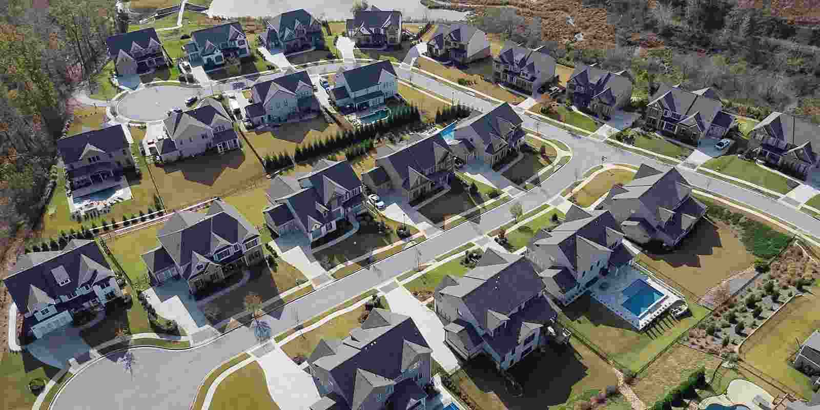 hoa community aerial view